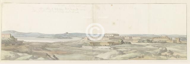 View of unfinished Citta Nuova at Ras il-Qala bay on Gozo, 1778. Creator: Louis Ducros.