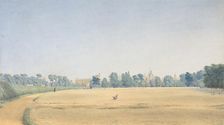 View of University Park looking towards New College, Oxford, after 1825. Creator: William Turner