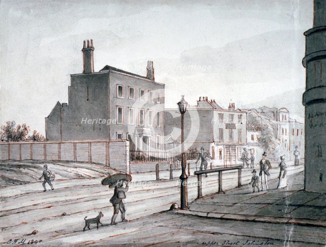 View of Upper Street, Islington, London, 1840.            Artist: CH Matthews