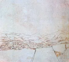 View of Urfahr c1510-1553. Artist: Wolf Huber