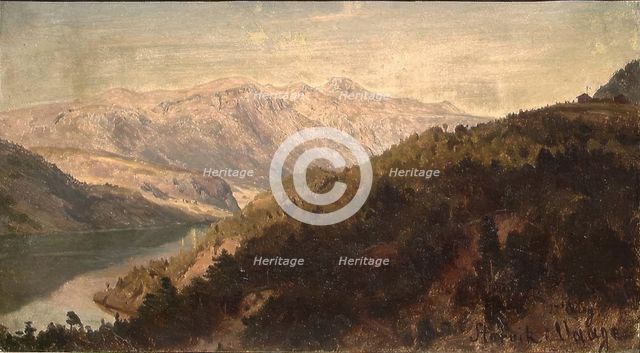 View of Vaga, 1846. Creator: Hans Gude.