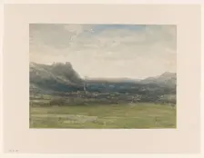 View of Valkenburg, Limburg, 1854. Creator: Johannes Gysbert Vogel