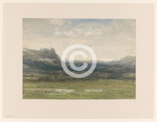 View of Valkenburg, Limburg, 1854. Creator: Johannes Gysbert Vogel.