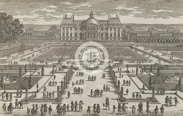 View of Vaux-Le-Vicomte, 1680s., 1680s. Creator: Adam Perelle.
