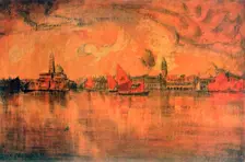View of Venice from the Sea c1896. Artist: Charles Cottet