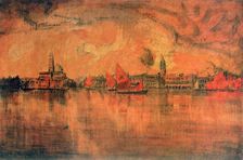 View of Venice from the Sea c1896. Artist: Charles Cottet
