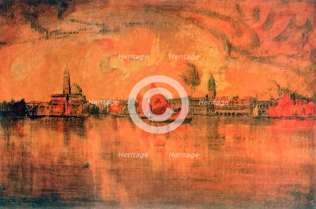 'View of Venice from the Sea', c1896. Artist: Charles Cottet