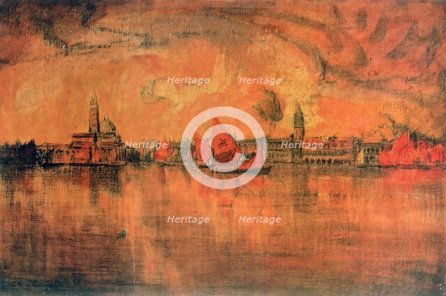 'View of Venice from the Sea', c1896. Artist: Charles Cottet