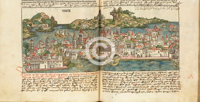 View of Venice. From: Liber chronicarum by Hartmann Schedel, 1493.