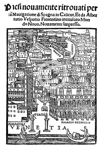 View of Venice, Woodcut, 1521. Artist: Unknown
