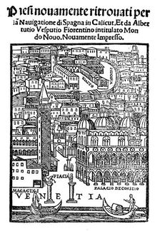 View of Venice, Woodcut, 1521