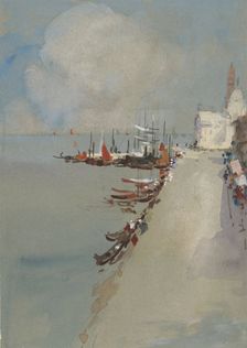 View of Venice with the Canal of Giudecca, 1831-1906. Creator: Hercules Brabazon Brabazon