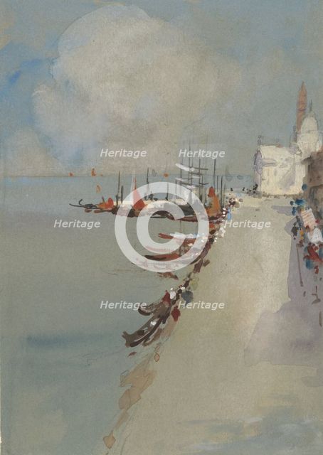 View of Venice with the Canal of Giudecca, 1831-1906. Creator: Hercules Brabazon Brabazon.