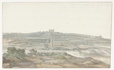 View of Vedala Palace of the Grand Master, located in the Boschetto, Malta, 1778. Creator: Louis Ducros