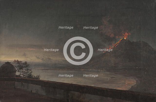 View of Vesuvius from Villa Quisisana, early-mid 19th century. Creator: Johan Christian Dahl.