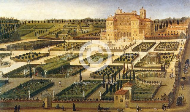 View of Villa Borghese, 1625. Creator: Heintz, Joseph, the Younger (ca 1600-after 1674).