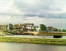 View of Voznesene [Russian Empire], 1909. Creator: Sergey Mikhaylovich Prokudin-Gorsky