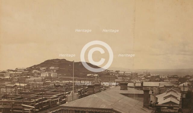 View of Vladivostok, Russia, from the Dom Smith veranda, looking west towards the city..., (1899?). Creator: Eleanor Lord Pray.