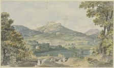 View of Wartburg Castle on the way to Johannistal, c1795-1799. Creator: Georg Melchior Kraus