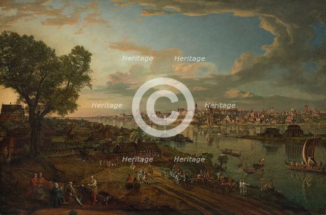 View of Warsaw from the side of the Praga District, 1770. Creator: Bellotto, Bernardo (1720-1780).