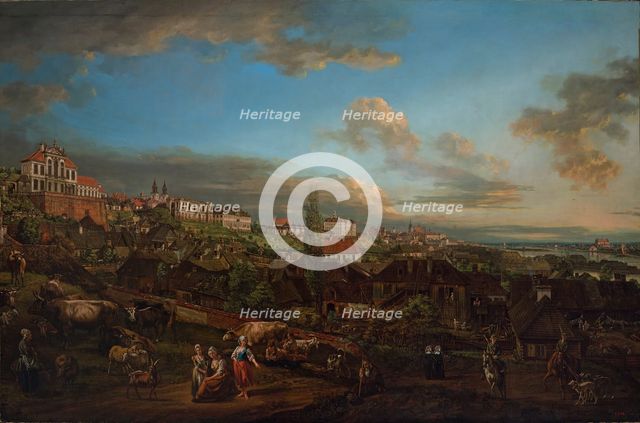 View of Warsaw with the Ordynacki Palace, 1772. Creator: Bellotto, Bernardo (1720-1780).
