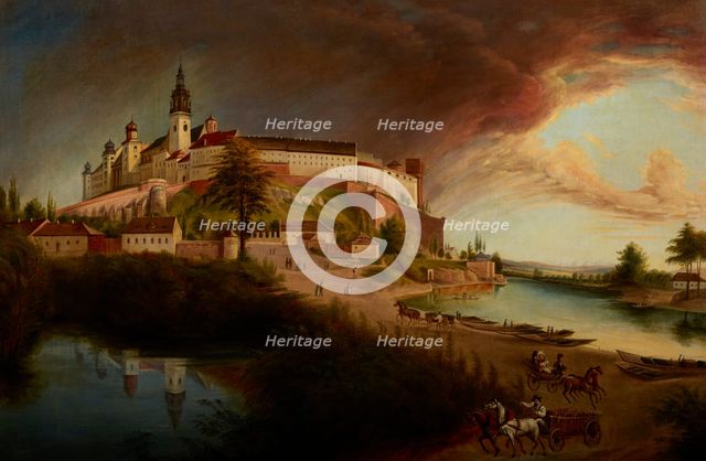 "View of Wawel" by Jan Nepomucen Glowacki, 1876. Creator: Jan Nepomucen Glowacki.