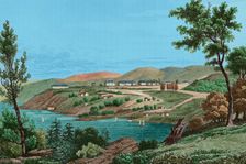 View of West Point, United States, 1837, (1850). Creator: Jacques Gerard Milbert