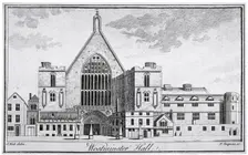 View of Westminster Hall from New Palace Yard, London, 1740. Artist: Thomas Simpson