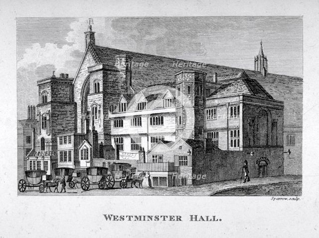 View of Westminster Hall from New Palace Yard, London, c1800.                                      Artist: S Sparrow