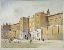 View of Whitecross Street Prison for debtors, London, c1840. Artist: Frederick Napoleon Shepherd