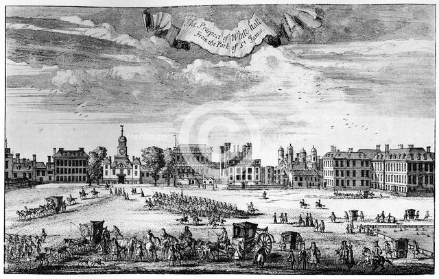 View of Whitehall from St James's Park, 17th-18th century, (1908). Artist: Unknown