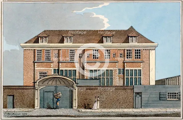 View of Winchester House in Winchester Place, London, 1799.                                          Artist: Charles Tomkins