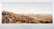 View of Windsor Castle from Egham Hill, Berkshire, 1851. Artist: Standidge & Co