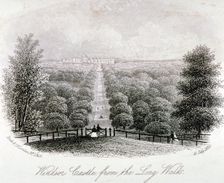 View of Windsor Castle from Windsor Great Park, Berkshire, 1860. Artist: Anon