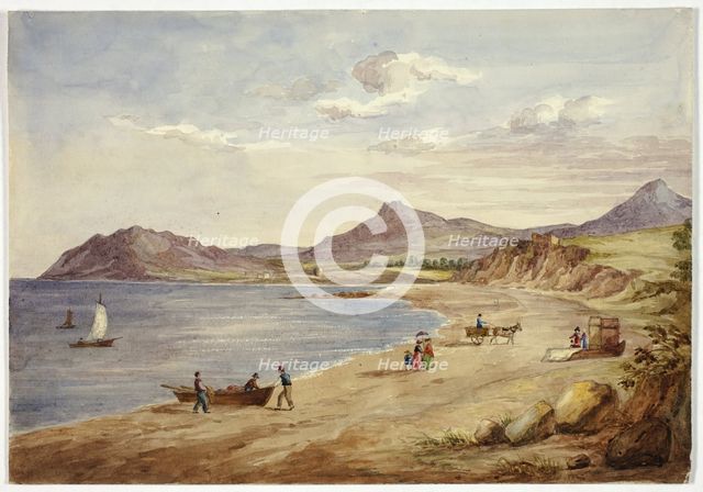 View of Wicklow Hills, September 1843. Creator: Elizabeth Murray.