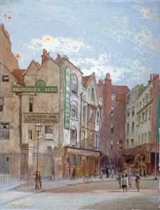 View of Woods Hotel, Portugal Street, Westminster, London, c1880. Artist: John Crowther