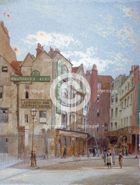 View of Woods Hotel, Portugal Street, Westminster, London, c1880. Artist: John Crowther