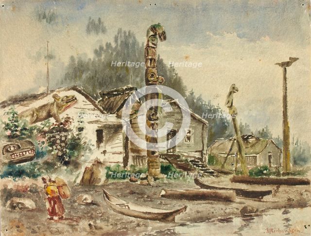 View of Wrangell, Alaska, in 1884. Creator: Theodore J. Richardson.