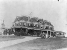 View of yacht club, Oyster Bay, L.I., N.Y. 1905, n.d.. Creator: Frances Benjamin Johnston