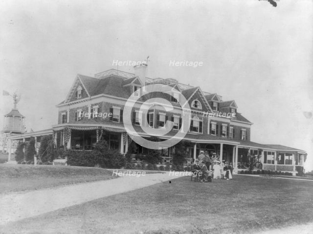 View of yacht club, Oyster Bay, L.I., N.Y. 1905, n.d.. Creator: Frances Benjamin Johnston.