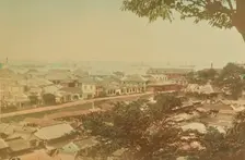View of Yokohama and Harbor, 1897. Creator: Ogawa Kazumasa