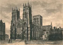 View of York Minster, c19th century. Creator: W. I. Mosses