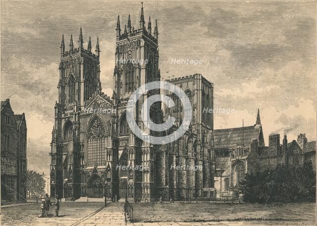 View of York Minster, c19th century. Creator: W. I. Mosses.