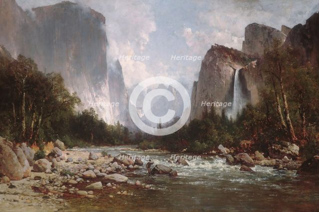 View of Yosemite Valley, 1885. Creator: Thomas Hill.