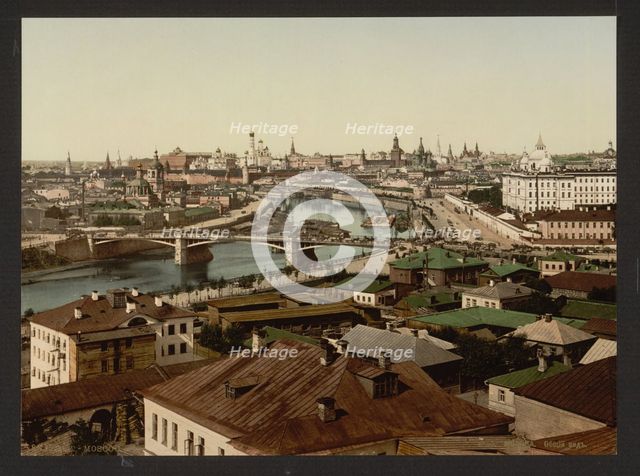 View of Zamoskvorechye (Panoramic view of Moscow), 1890s.