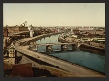 View of Zamoskvorechye (Panoramic view of Moscow), 1890s