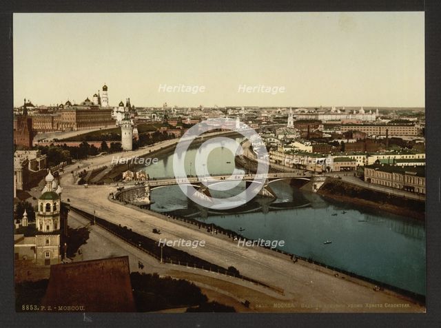 View of Zamoskvorechye (Panoramic view of Moscow), 1890s.