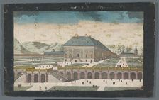 View of Zarzuela Palace near the city of Madrid, 1745-1775. Creator: Anon