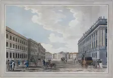 View of a Millionnaya Street and the Marble Palace Through the Field of Mars, 1790. Artist: Malton, Thomas, the Elder (1726–1801)
