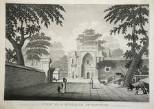 View of a Mosque at Chunar, pub. 1810 (engraving). Creator: James Moffat (1775 - 1815)